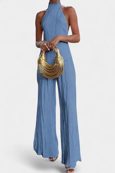 Merry – Ensemble plissé en deux parties avec top dos nu