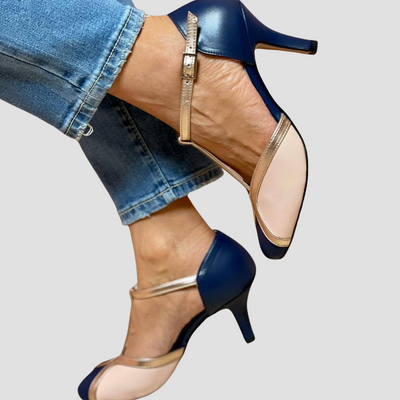 Fina – Escarpins Femme Élégants à Bout Rond et Bride T