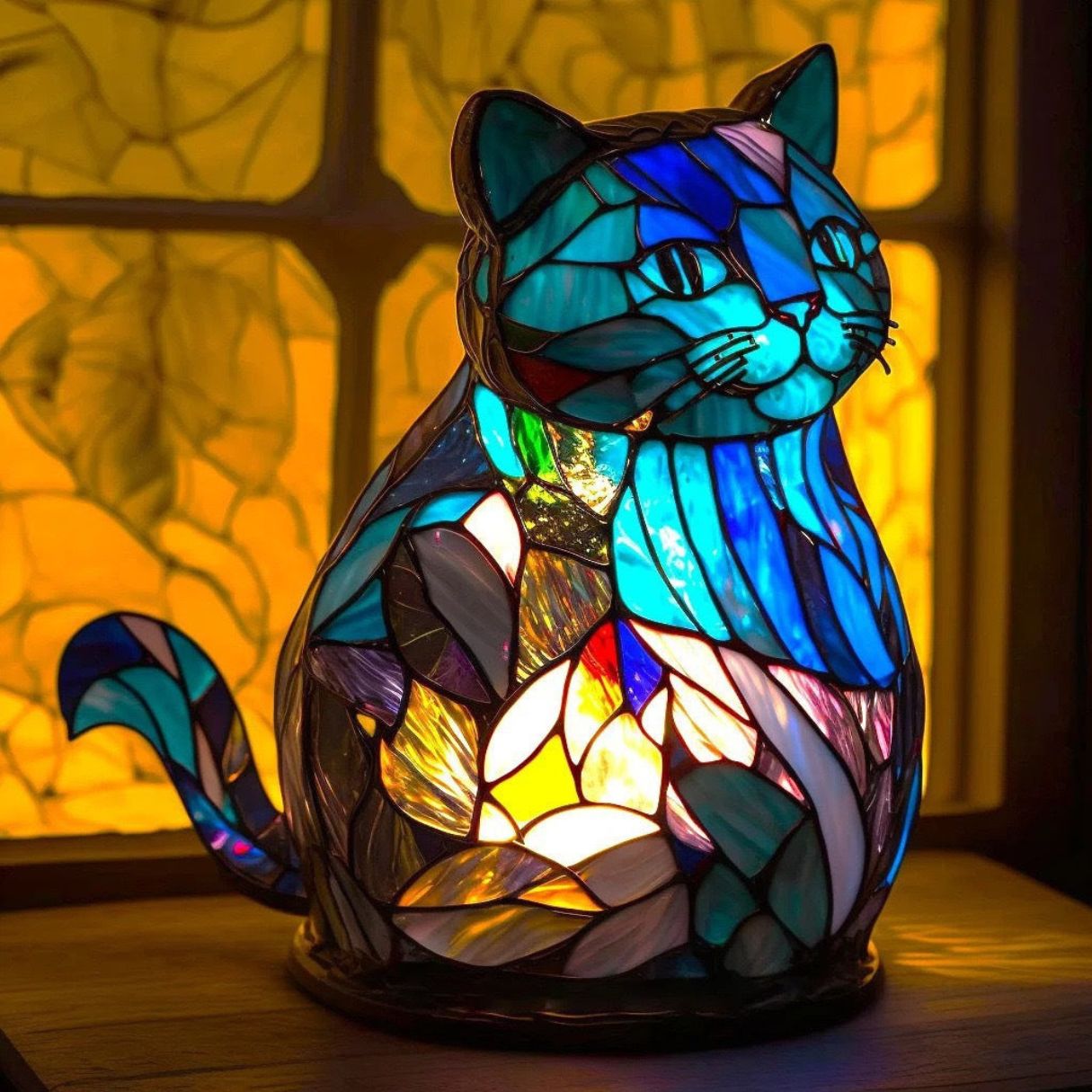 Nala - Lampe Élégante en Verre Coloré