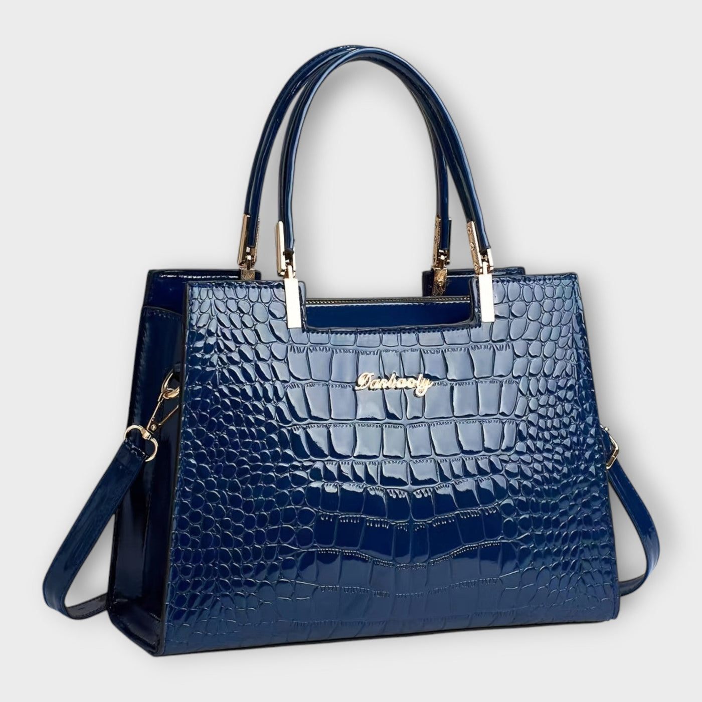 Chic - Sac à main en cuir crocodile éclatant