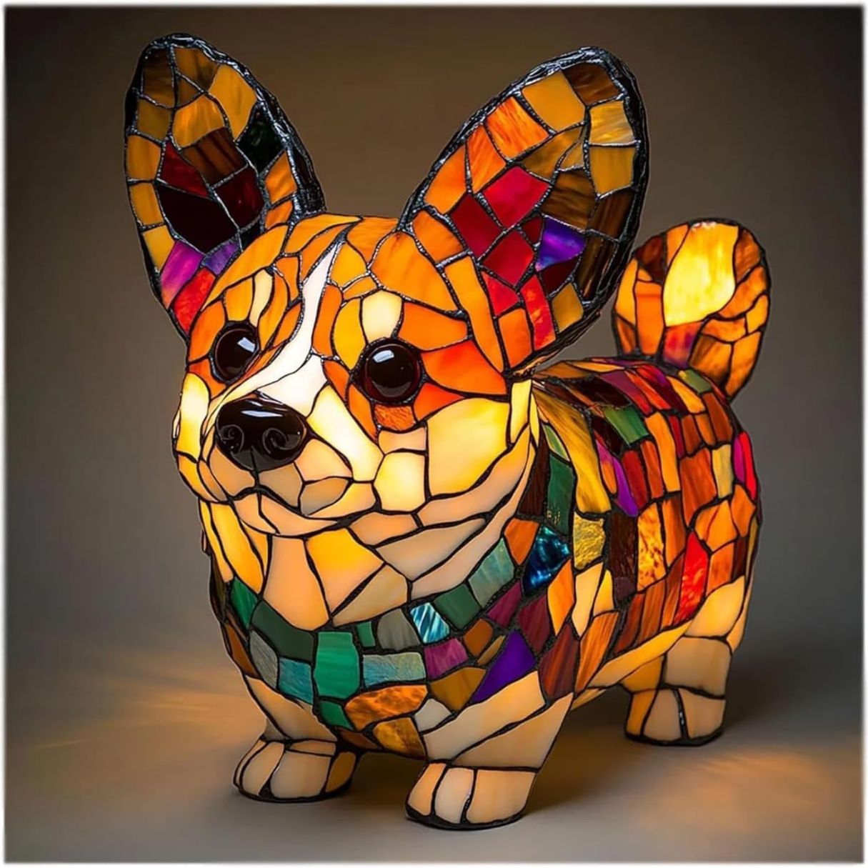 Doudou - Lampe Chien en Verre Coloré
