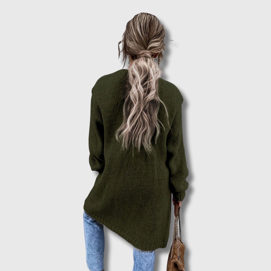 Gaëlle - Cardigan Long Élégant pour Femme