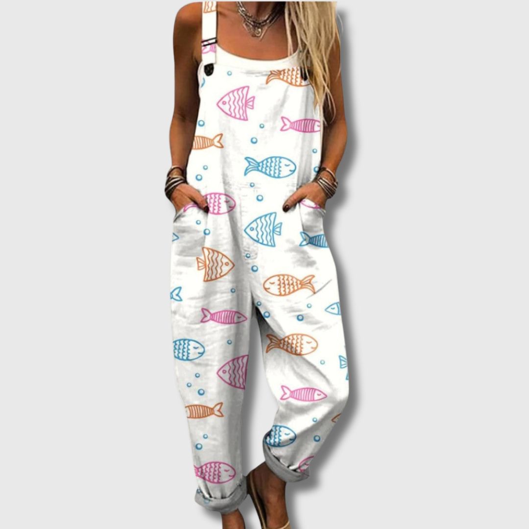 Ella™ – Combinaison large vintage chic pour femme