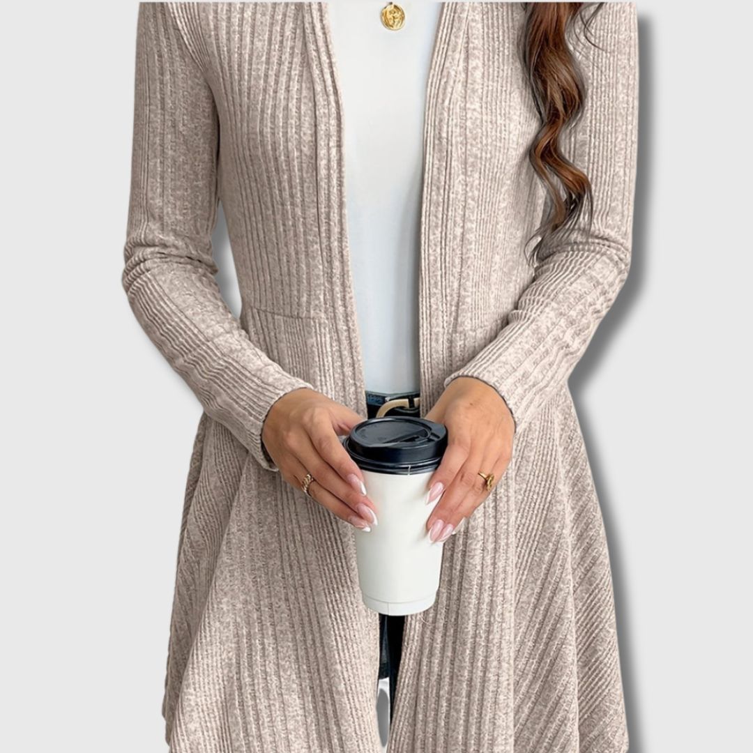 Blanche - Élégance au Quotidien Cardigan Chic pour Femmes