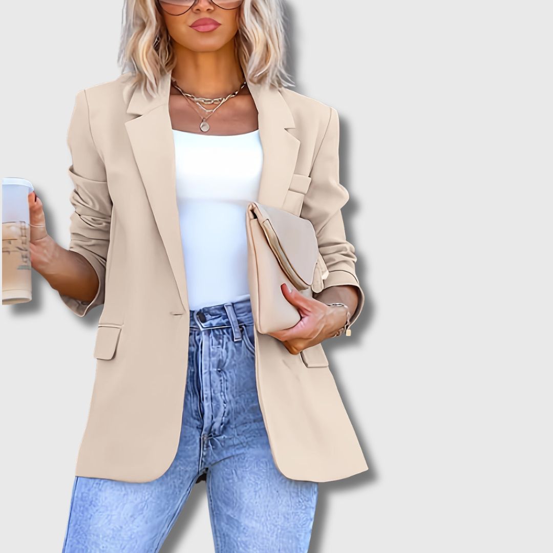Sylvie - Blazer Femme Élégance Beige Édition Limitée