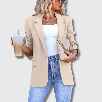 Sylvie - Blazer Femme Élégance Beige Édition Limitée