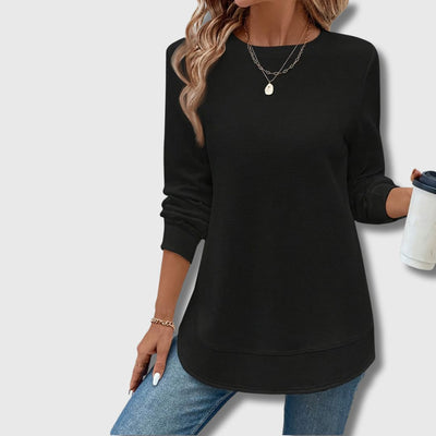 Reona - T-shirt Texturé pour Femmes Style Automnal