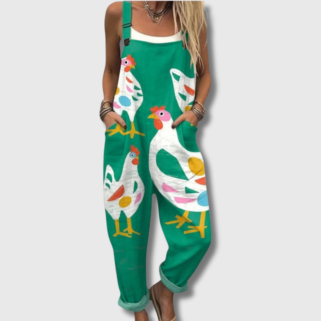 Bettina™ – Combinaison vintage fleurie pour femme raffinées