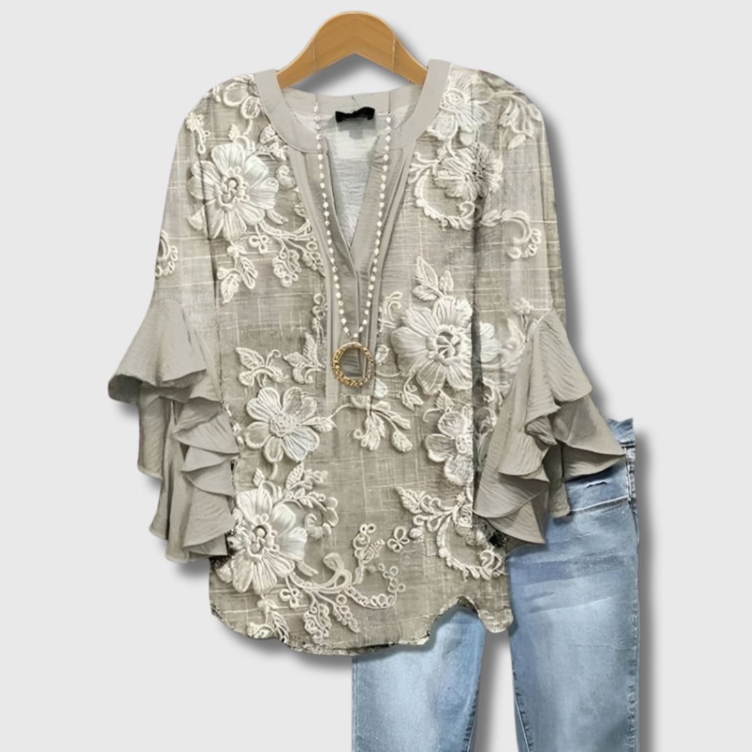 Chantel™ – Blouse élégant cintré pour women au style affirmé