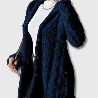 Élodie - Manteau Teddy à Capuche