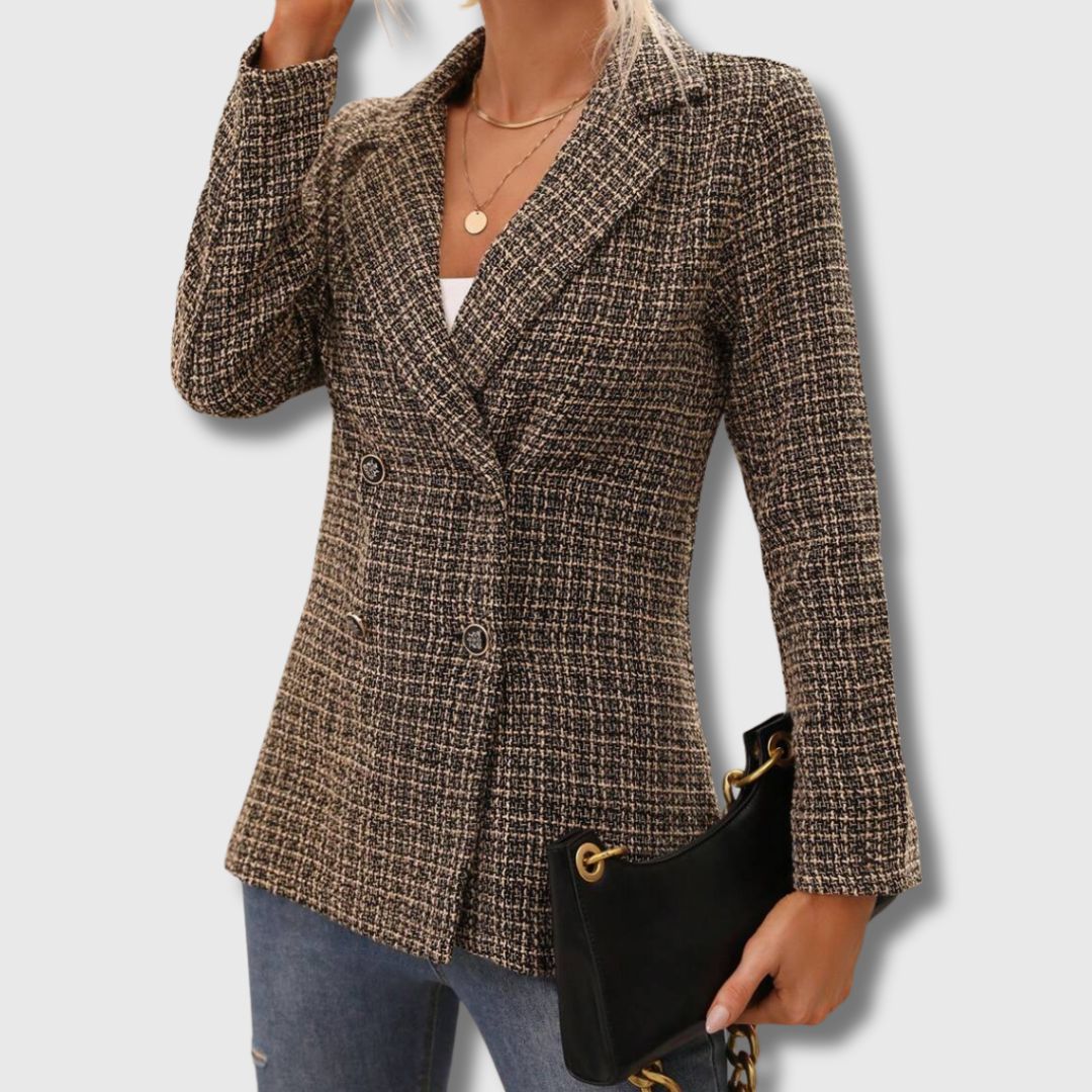 Sabine - Blazer Femme Tweed Chic Édition Limitée