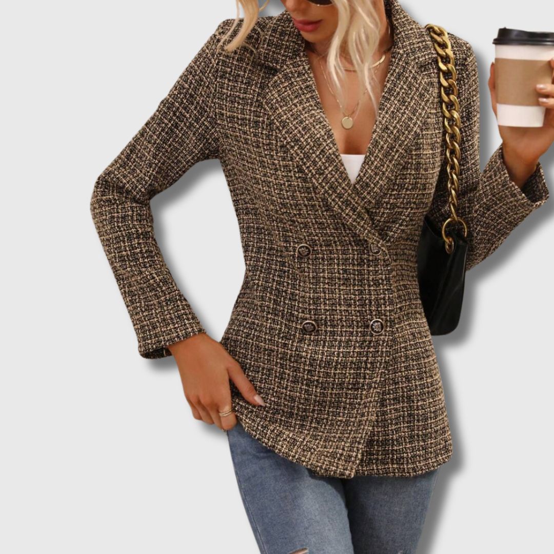 Sabine - Blazer Femme Tweed Chic Édition Limitée