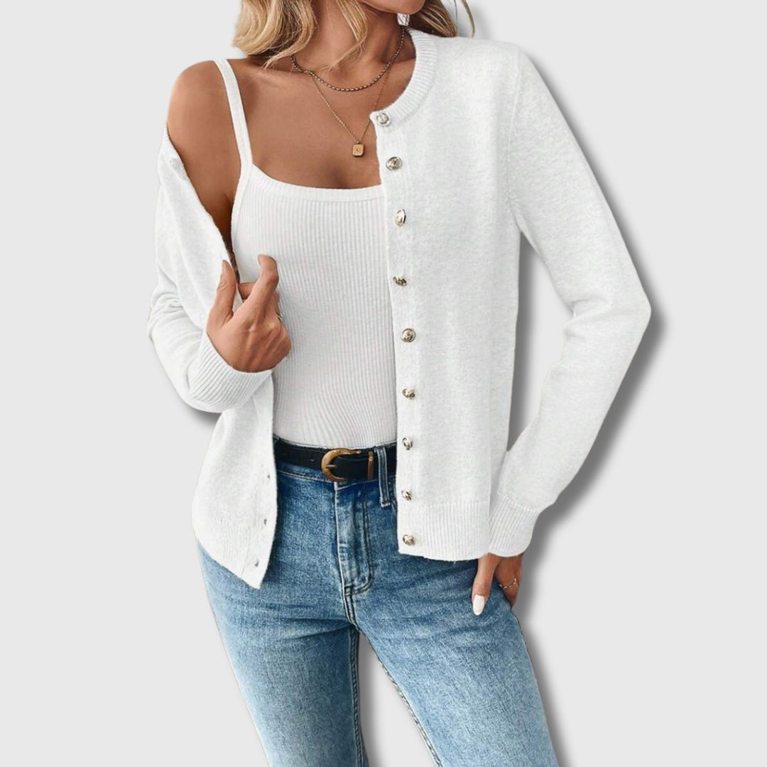 Lisa - Femme Cardigan Classique Édition Limitée