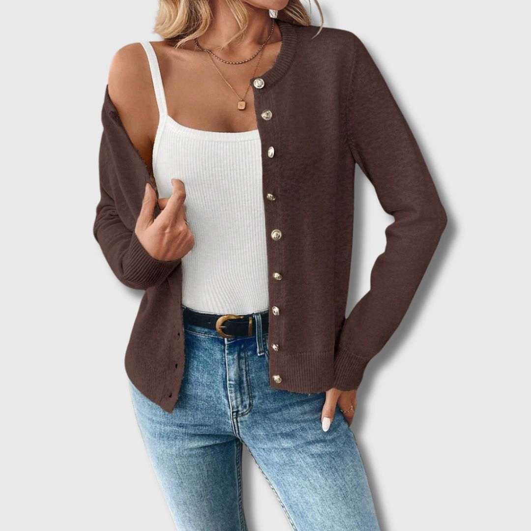 Lisa - Femme Cardigan Classique Édition Limitée