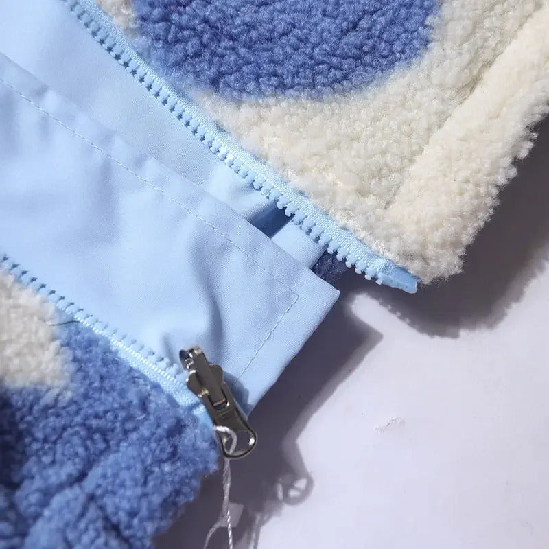 Katharina - Veste réversible à cœurs