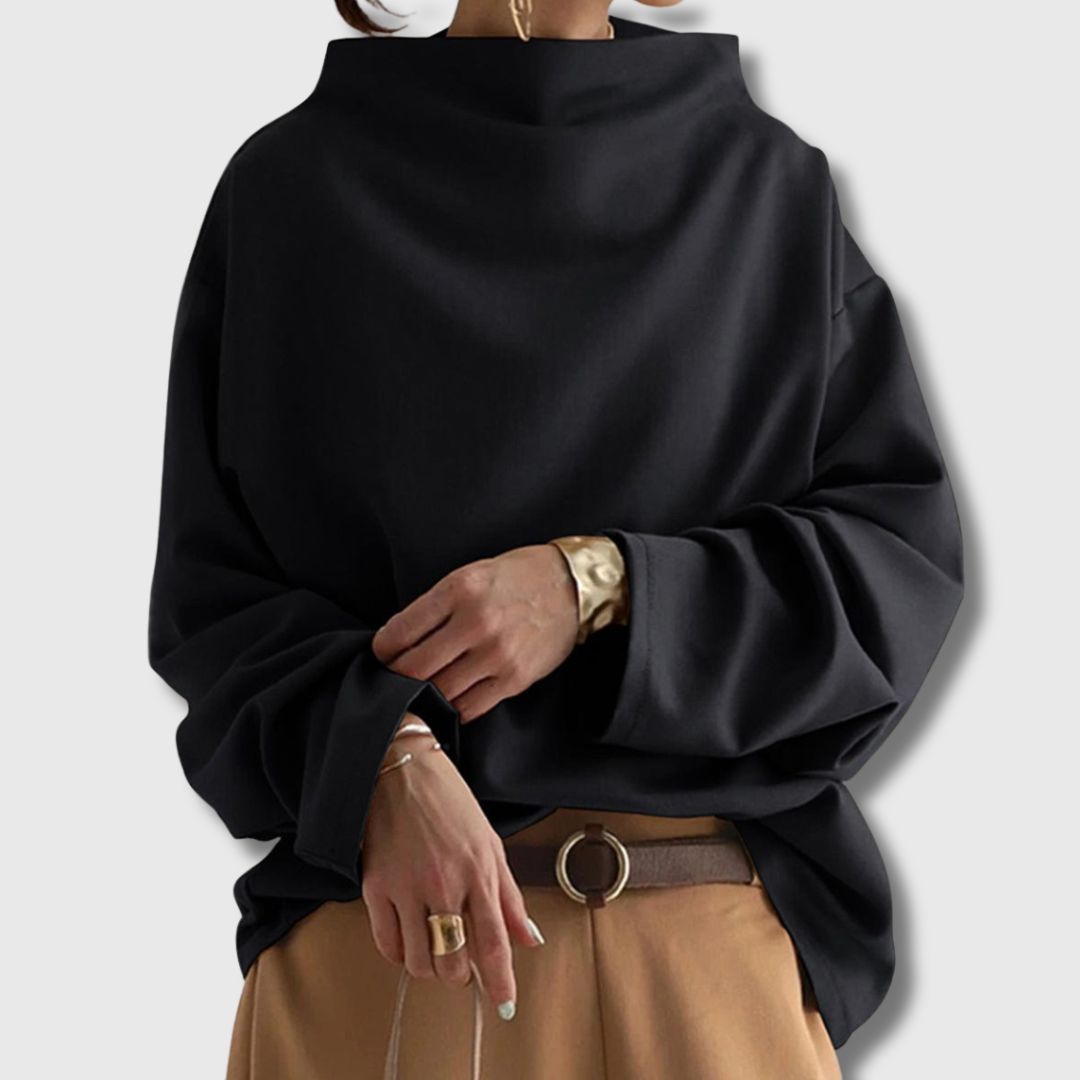 Lisa - Haut décontracté à col montant