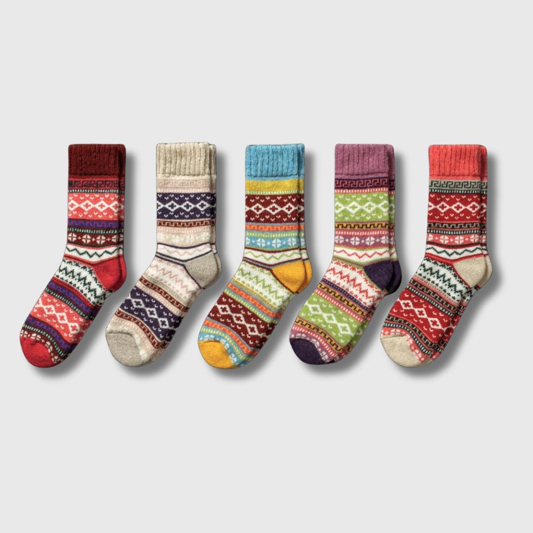 Freya - Chaussettes Femme Lot de 5 Paires | Édition Limitée