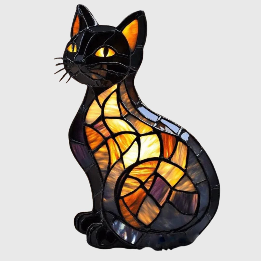 Mira - Lampe Chat en Verre Coloré