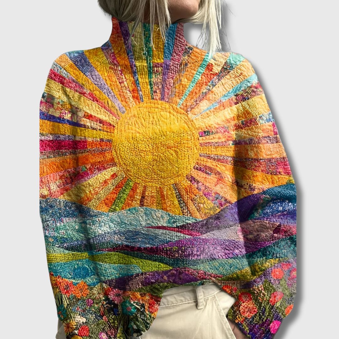 Livia - Pull Col Roulé Coloré