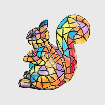 Nino - Lampe Écureuil en Verre Coloré