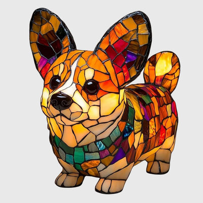 Doudou - Lampe Chien en Verre Coloré