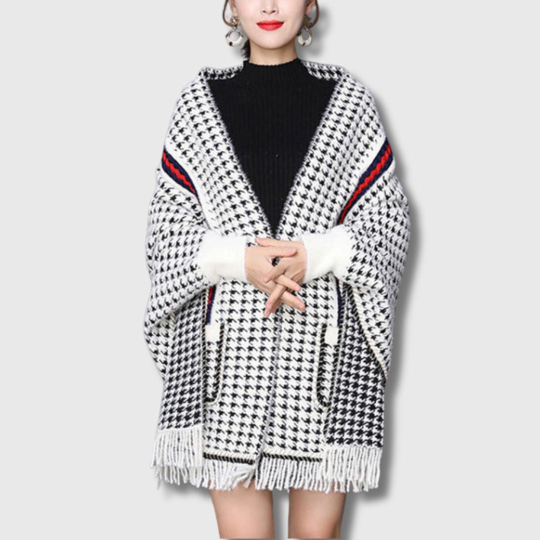 Léonie - Cardigan en Maille Chic Patchwork