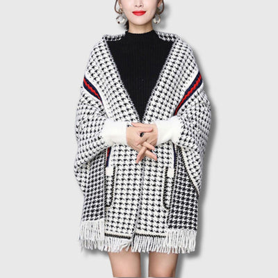 Léonie - Cardigan en Maille Chic Patchwork