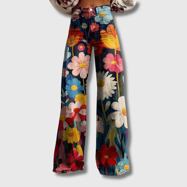 Marianne - Pantalon Coloré à Jambes Larges | Édition Limitée