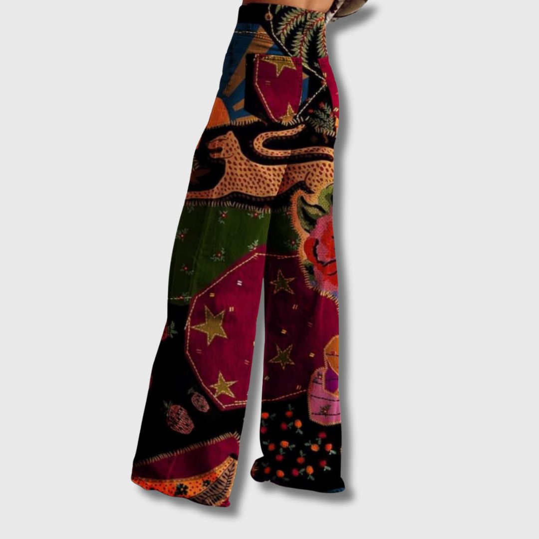 Hermine - Pantalon Vintage à Jambes Larges – Édition Limitée