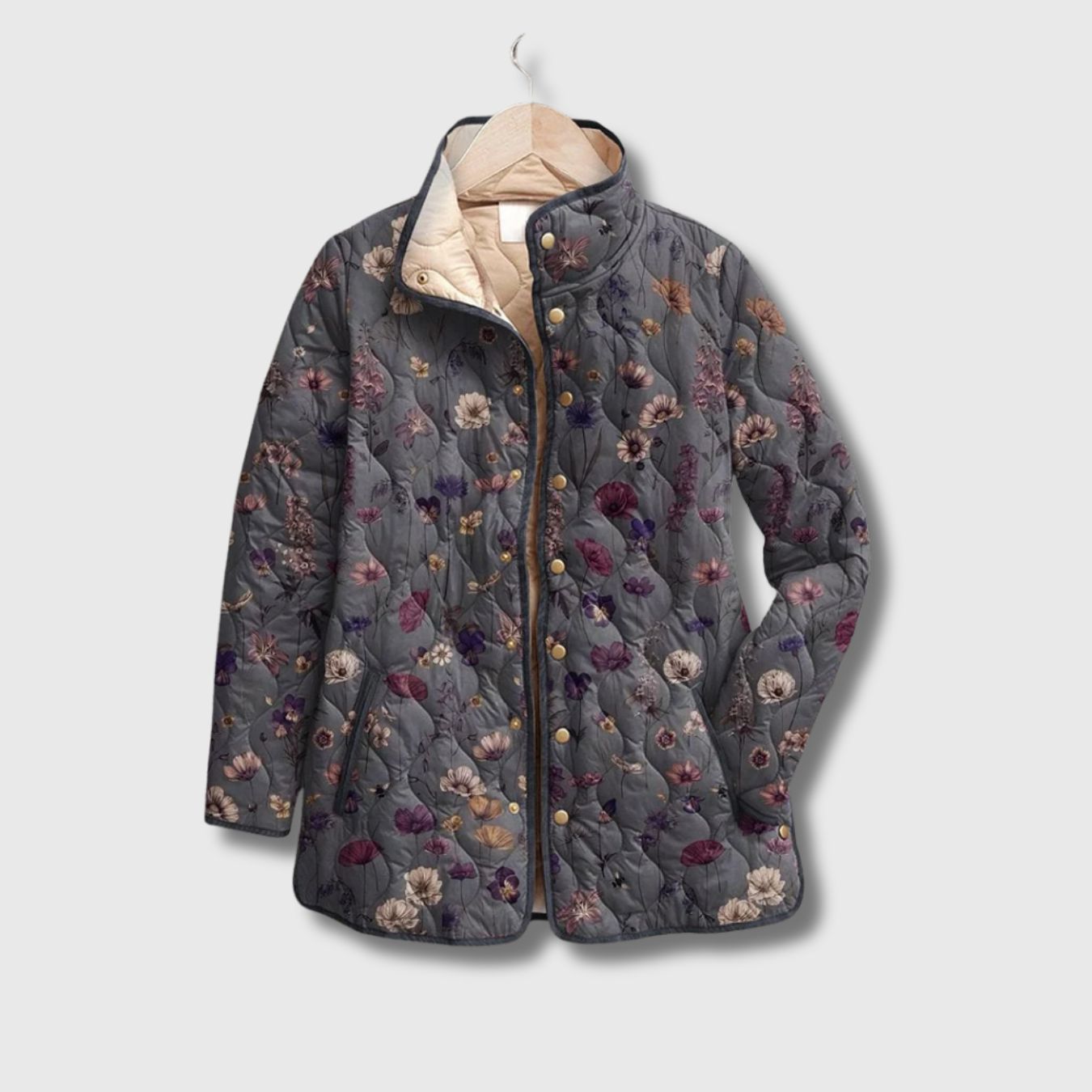 Célianne - Veste Matelassée Imprimé Floral