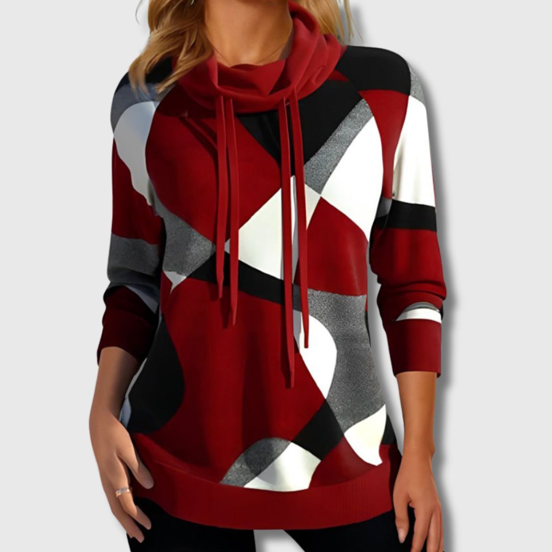 Clara – Pull à Capuche Colorblock