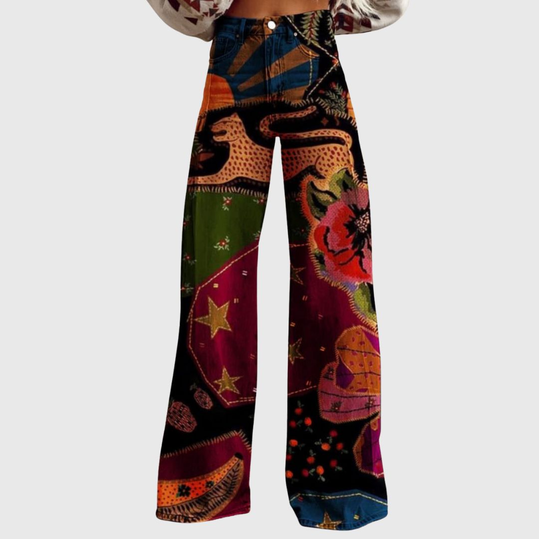 Hermine - Pantalon Vintage à Jambes Larges – Édition Limitée