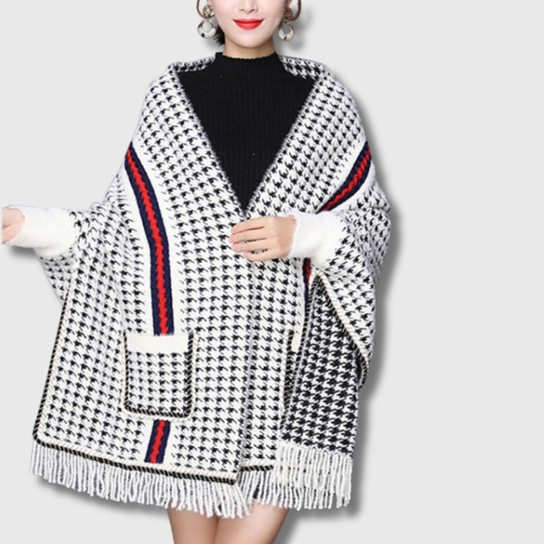 Léonie - Cardigan en Maille Chic Patchwork