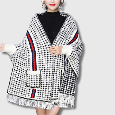 Léonie - Cardigan en Maille Chic Patchwork