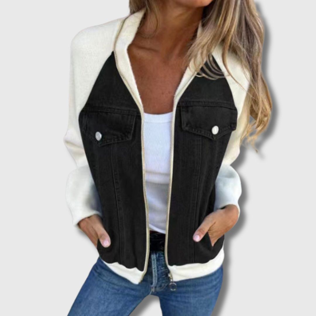 Lilia - Veste en Jean Zippée