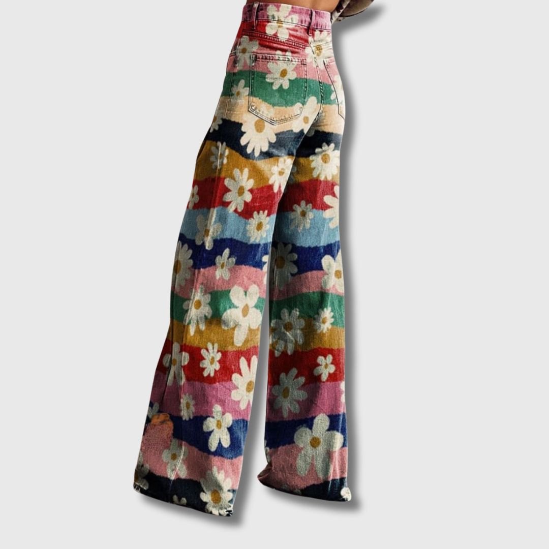 Melisande - Pantalon Coloré à Jambes Larges | Édition Limitée