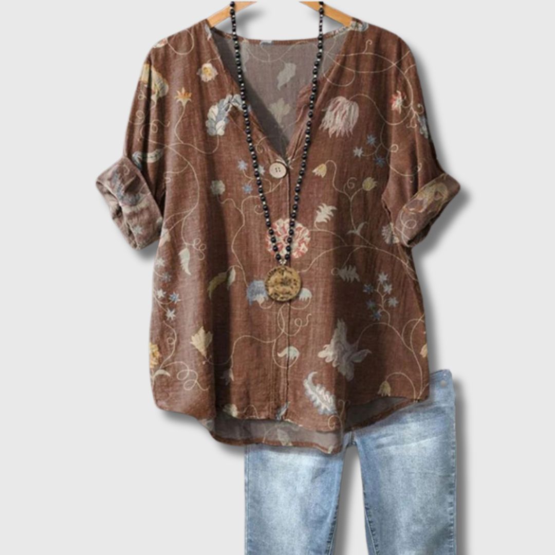 Geneviève - Blouse Vintage Décontractée