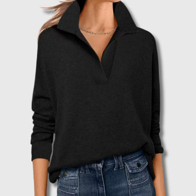 Sandra - Pull à Col Revers