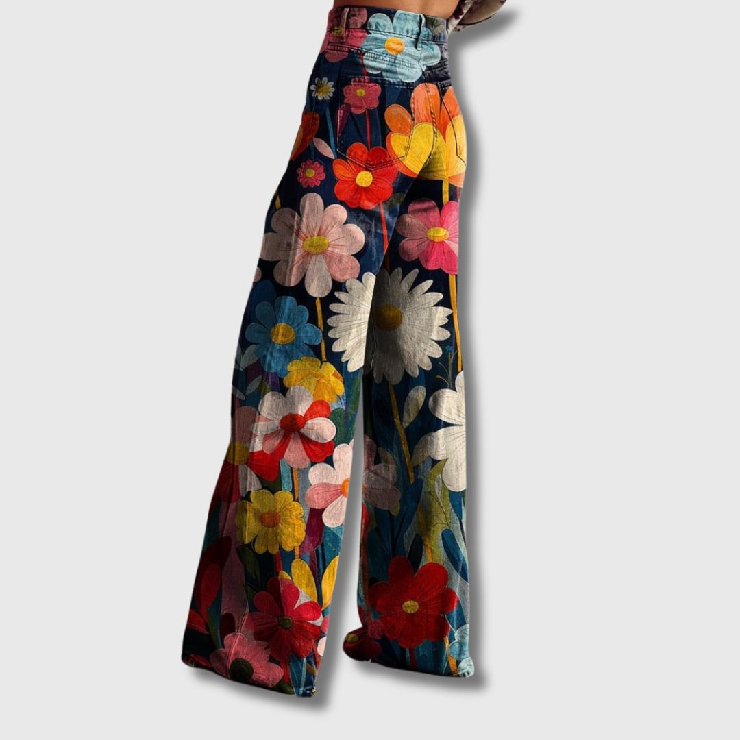 Marianne - Pantalon Coloré à Jambes Larges | Édition Limitée