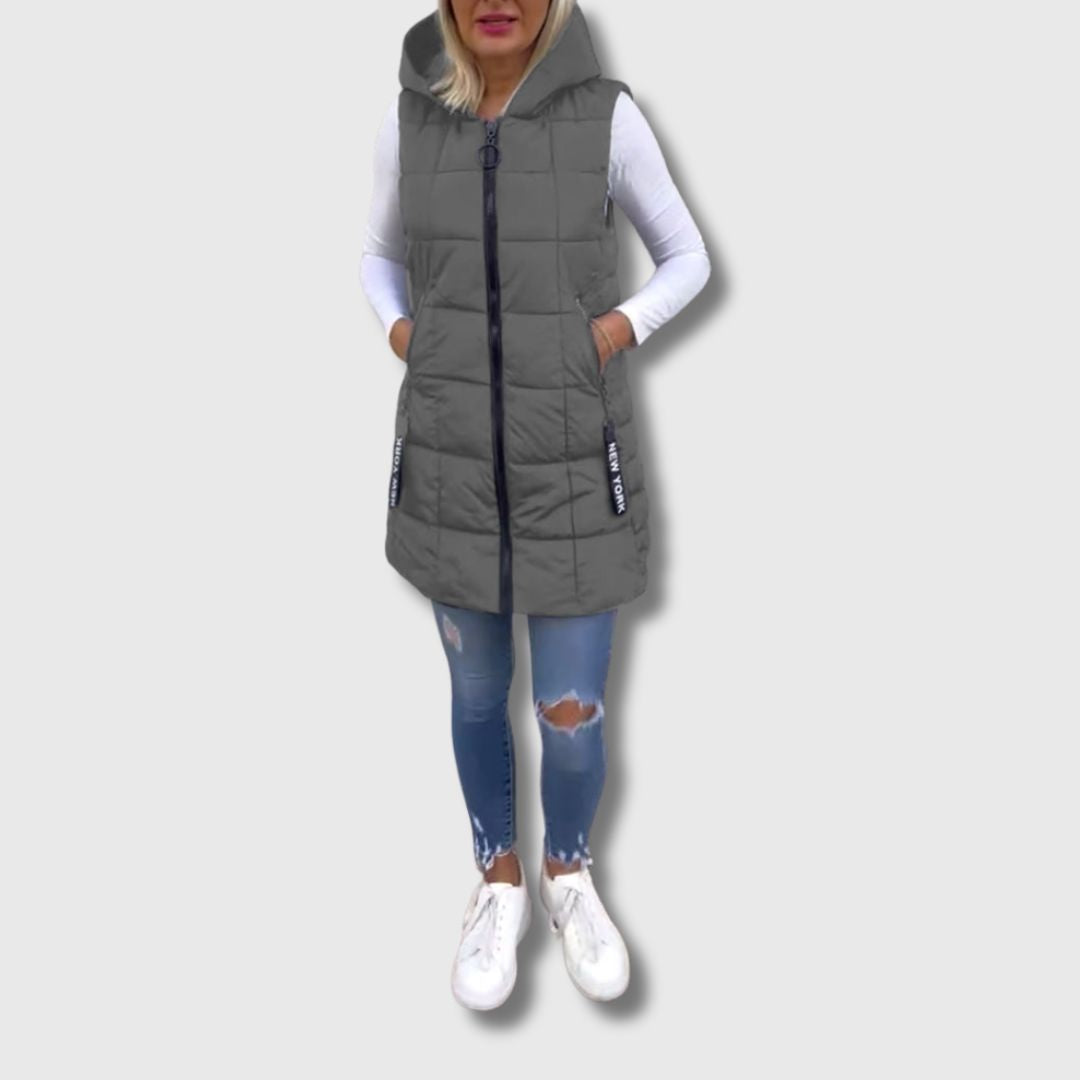 Jennifer - Manteau Sans Manches Matelassé