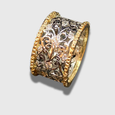 Mika - Bague en Zirkonia Vintage Efeu