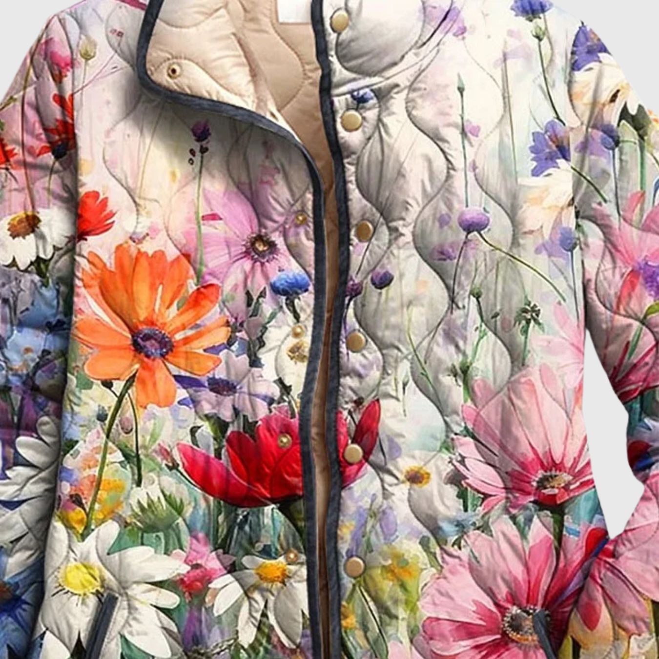 Améline - Veste Matelassée Florale