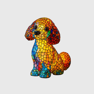 Kiki - Lampe Chien en Verre Coloré