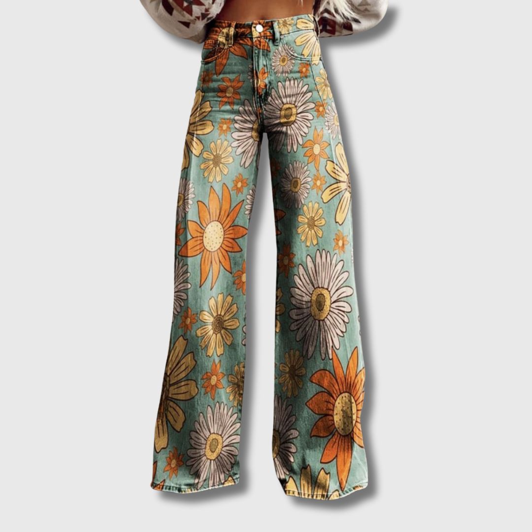 Wilma - Pantalon Vintage à Jambes Larges – Édition Limitée