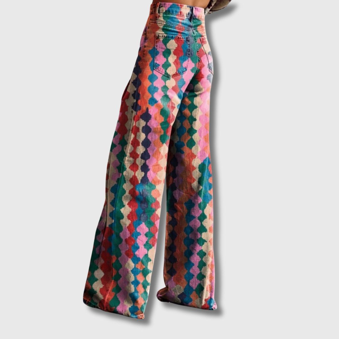 Léonie - Pantalon Vintage à Jambes Larges | Édition Limitée