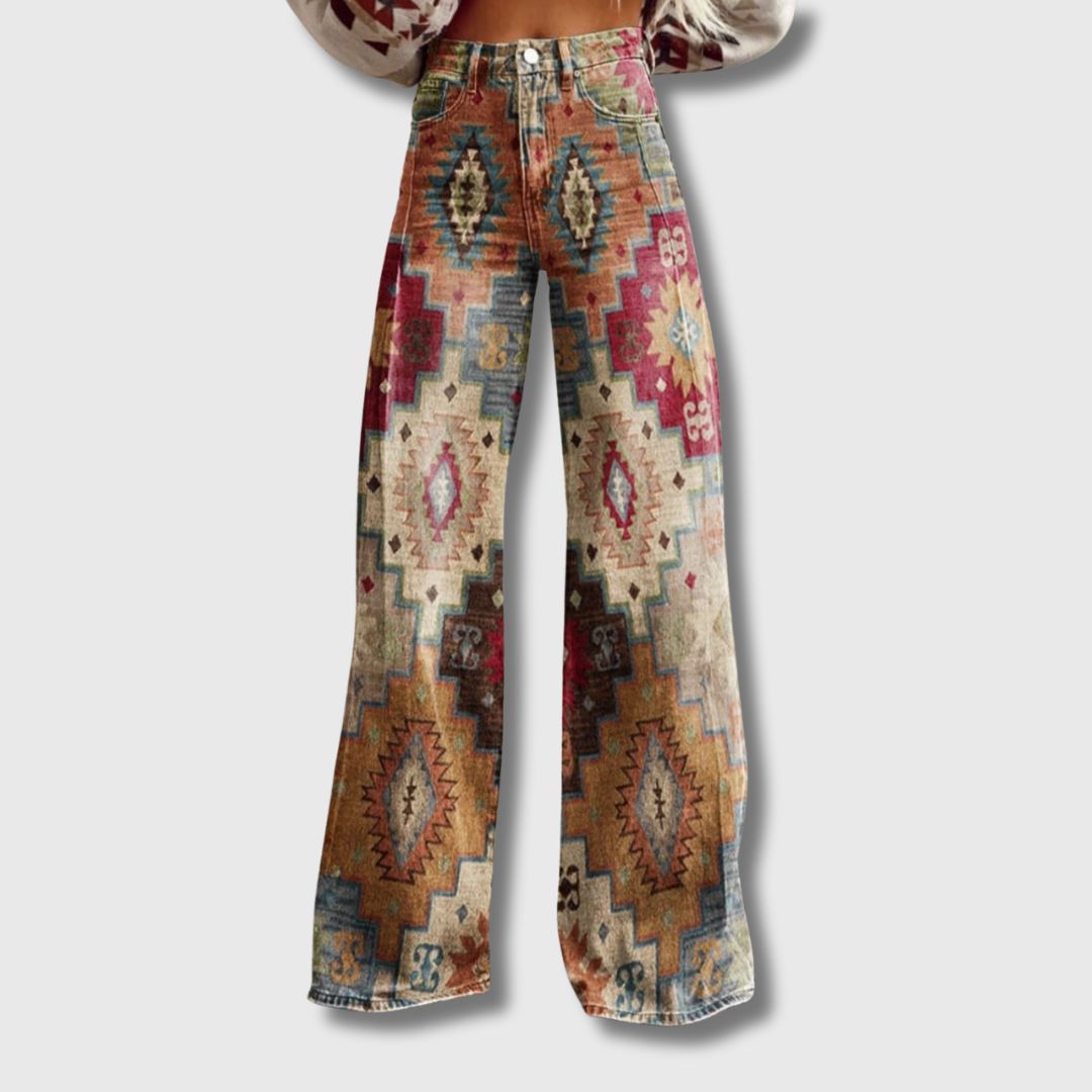 Noélie - Pantalon Vintage à Jambes Larges | Édition Limitée