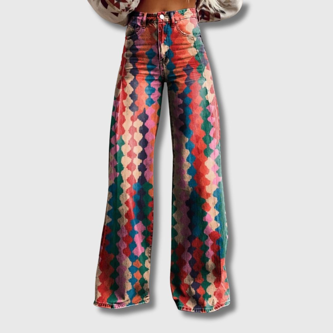 Léonie - Pantalon Vintage à Jambes Larges | Édition Limitée