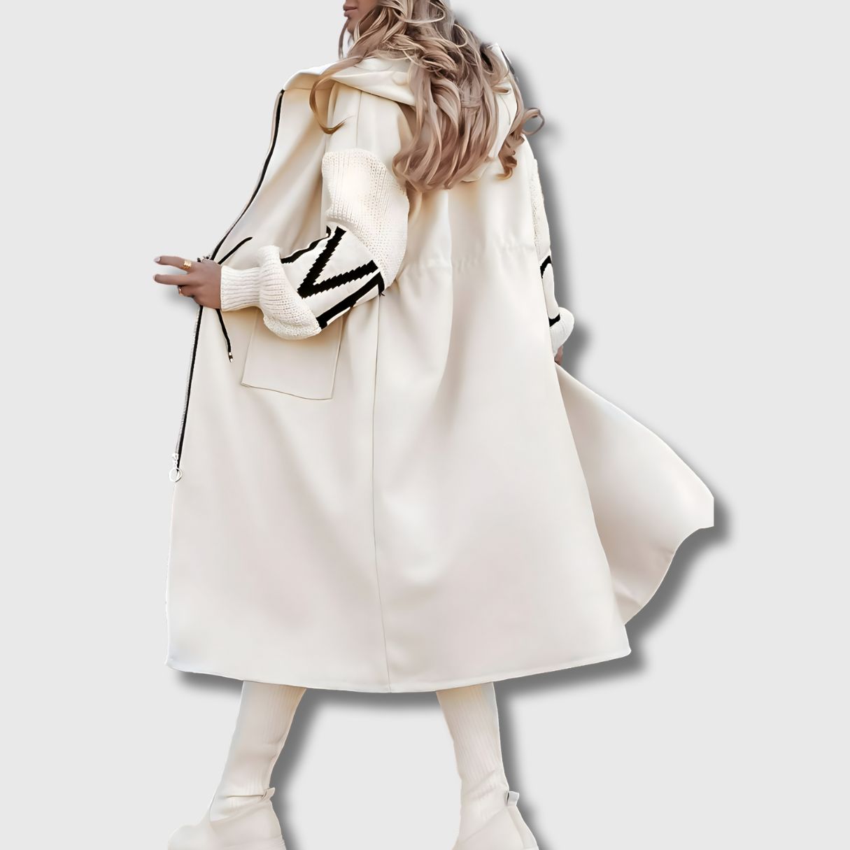 PEGGY - Veste en Tricot et Capuche