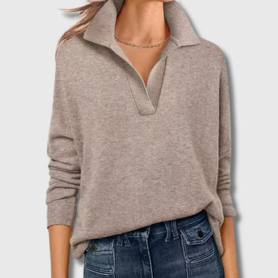 Sandra - Pull à Col Revers