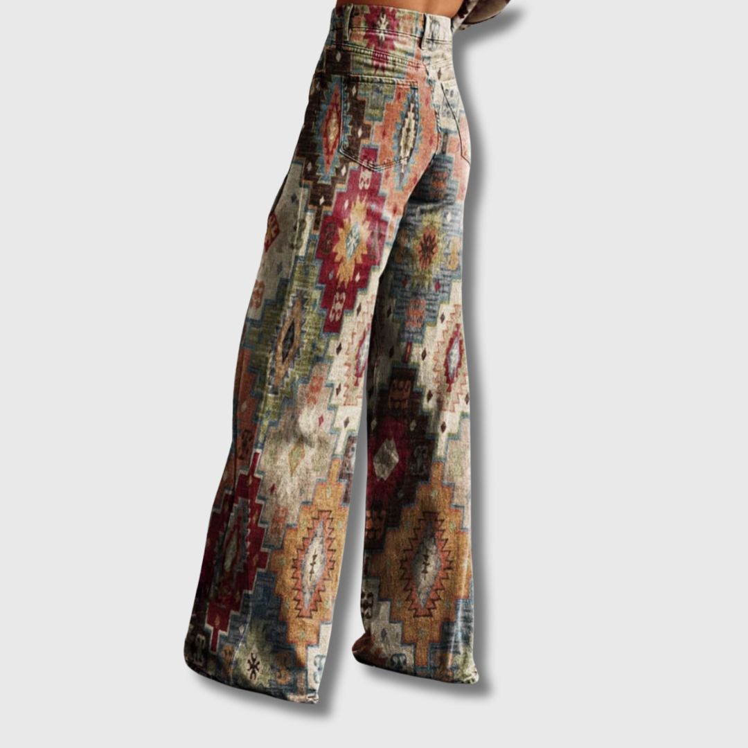 Noélie - Pantalon Vintage à Jambes Larges | Édition Limitée